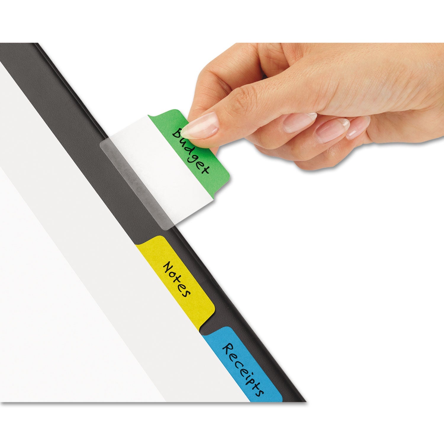 Avery Movable Tab Dividers with Color Tabs, 5-Tab, 11 x 8.5, White, 1 Set