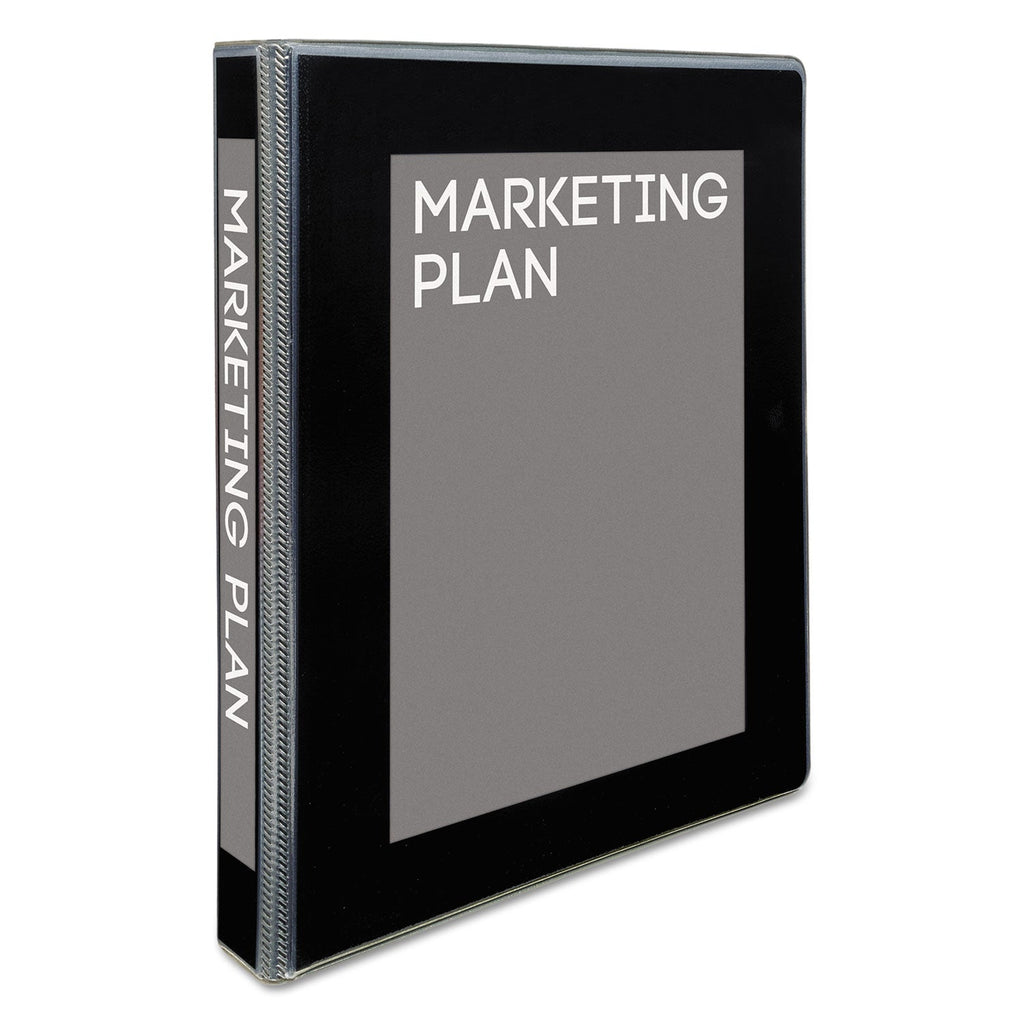Avery UltraLast Heavy-Duty View Binder with One Touch Slant Rings, 3 Rings, 1" Capacity, 11 x 8.5, Black