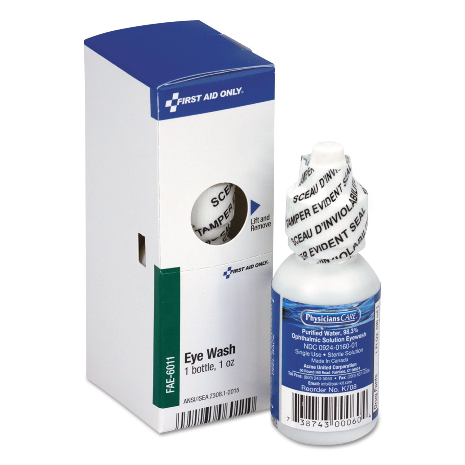 First Aid Only Eyewash, 1 oz Bottle