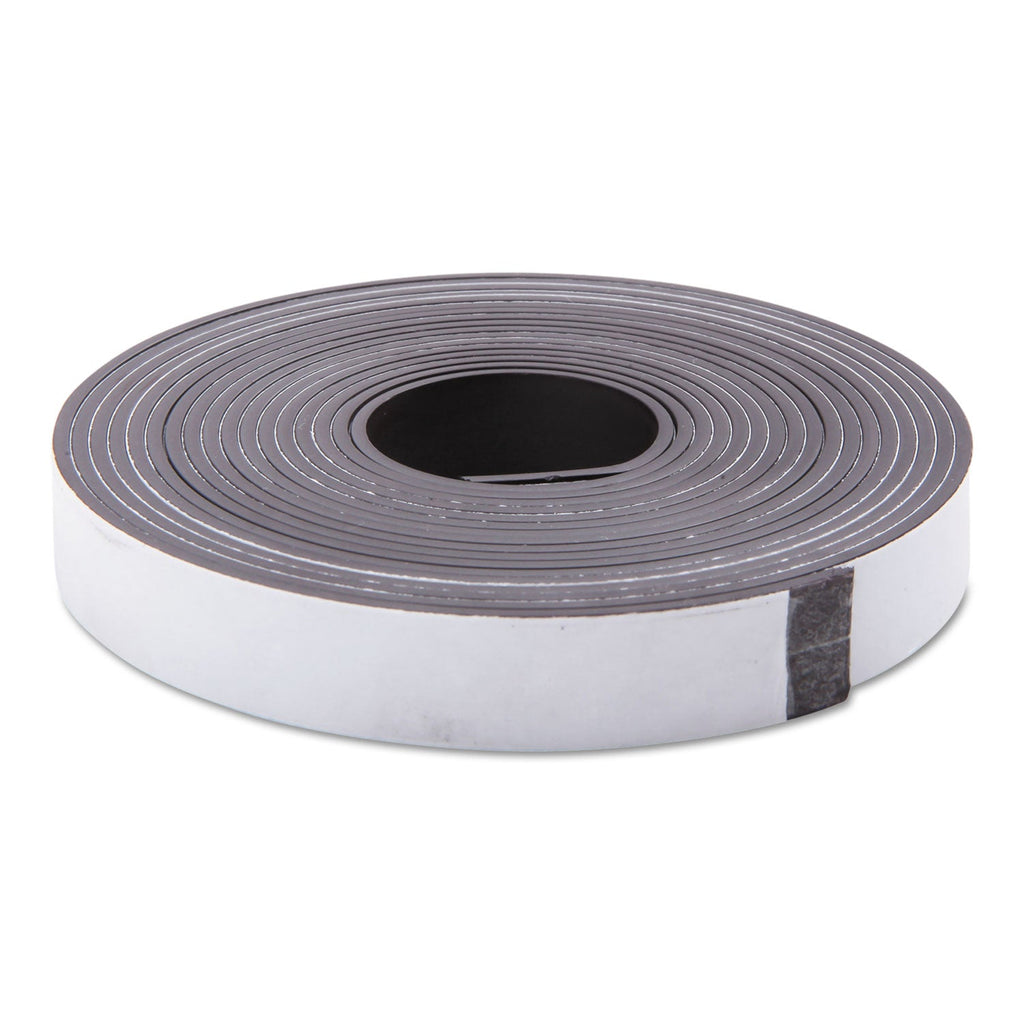 ZEUS Adhesive-Backed Magnetic Tape, 0.5" x 10 ft, Black