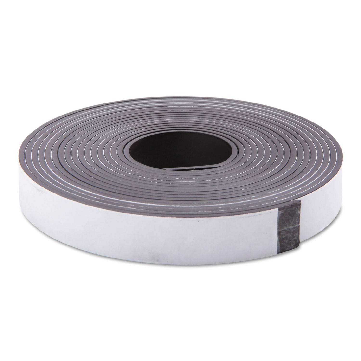 ZEUS Adhesive-Backed Magnetic Tape, 0.5" x 10 ft, Black