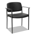 Alera Sorrento Series Ultra-Cushioned Stacking Guest Chair, Supports Up to 275 lb, Black, 2/Carton