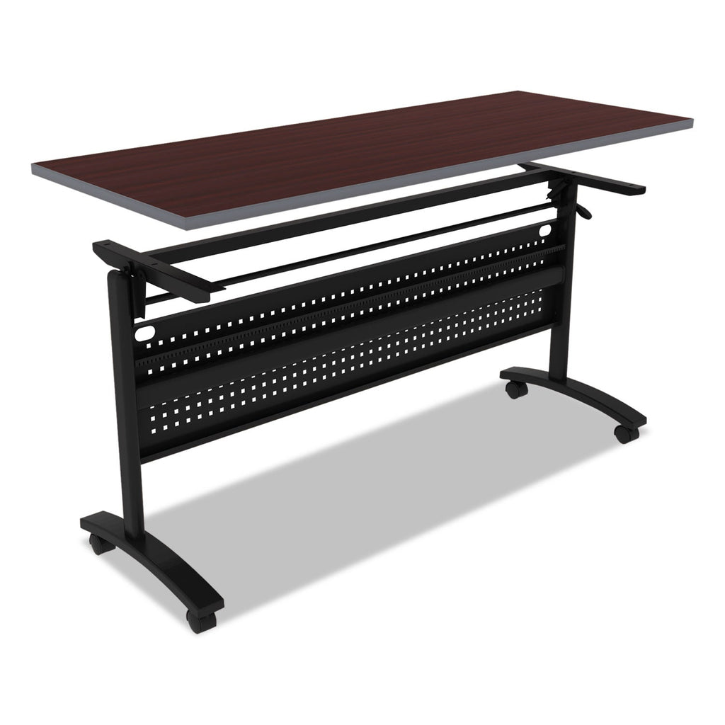 Alera Reversible Laminate Table Top, Rectangular, 59.5w x 23.63,Medium Cherry/Mahogany