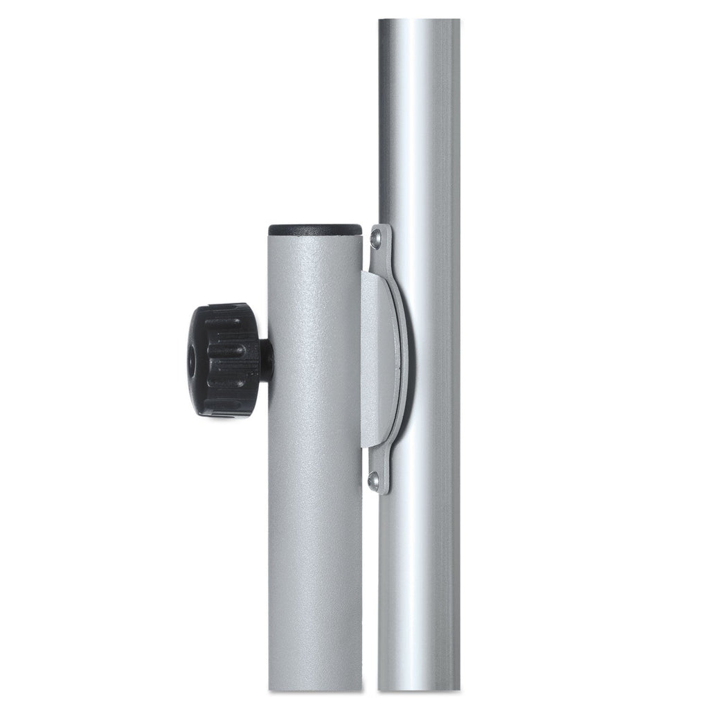 MasterVision Magnetic Reversible Mobile Easel, Horizontal Orientation, 70.8" x 47.2" Board, 80" Tall Easel, White/Silver