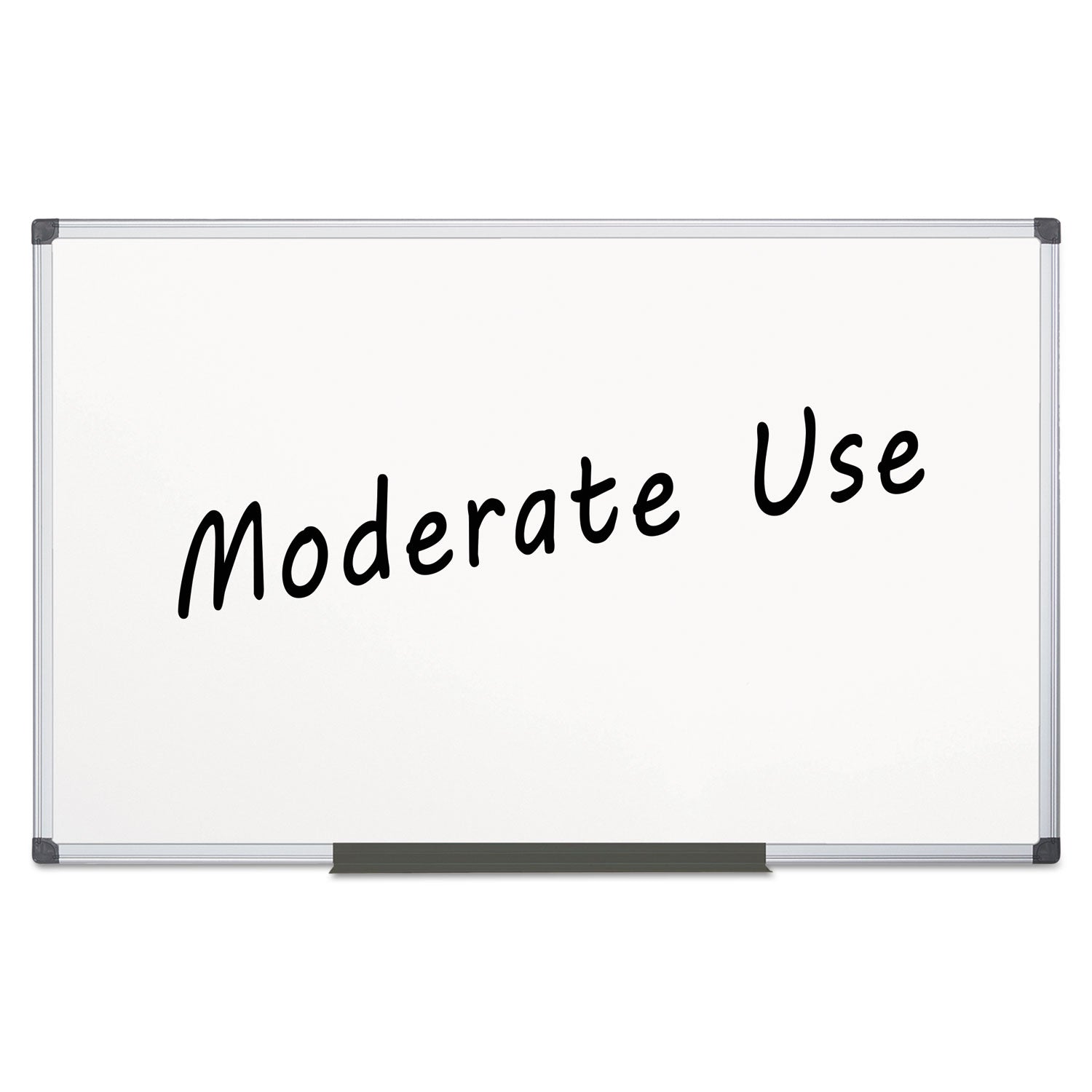 MasterVision Value Melamine Dry Erase Board, 48 x 96, White, Aluminum Frame