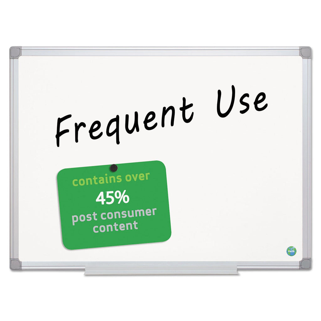 MasterVision Earth Gold Ultra Magnetic Dry Erase Boards, 48 x 72 White, Aluminum Frame
