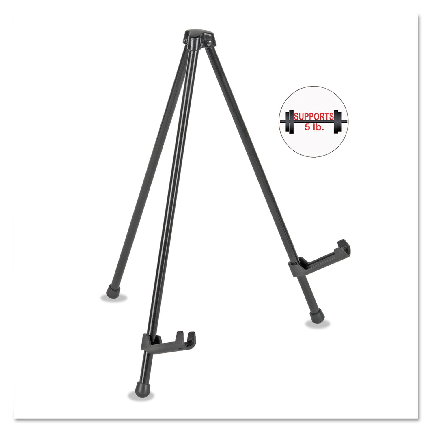 MasterVision Instant Table-Top Easel, 14.25" High, Black