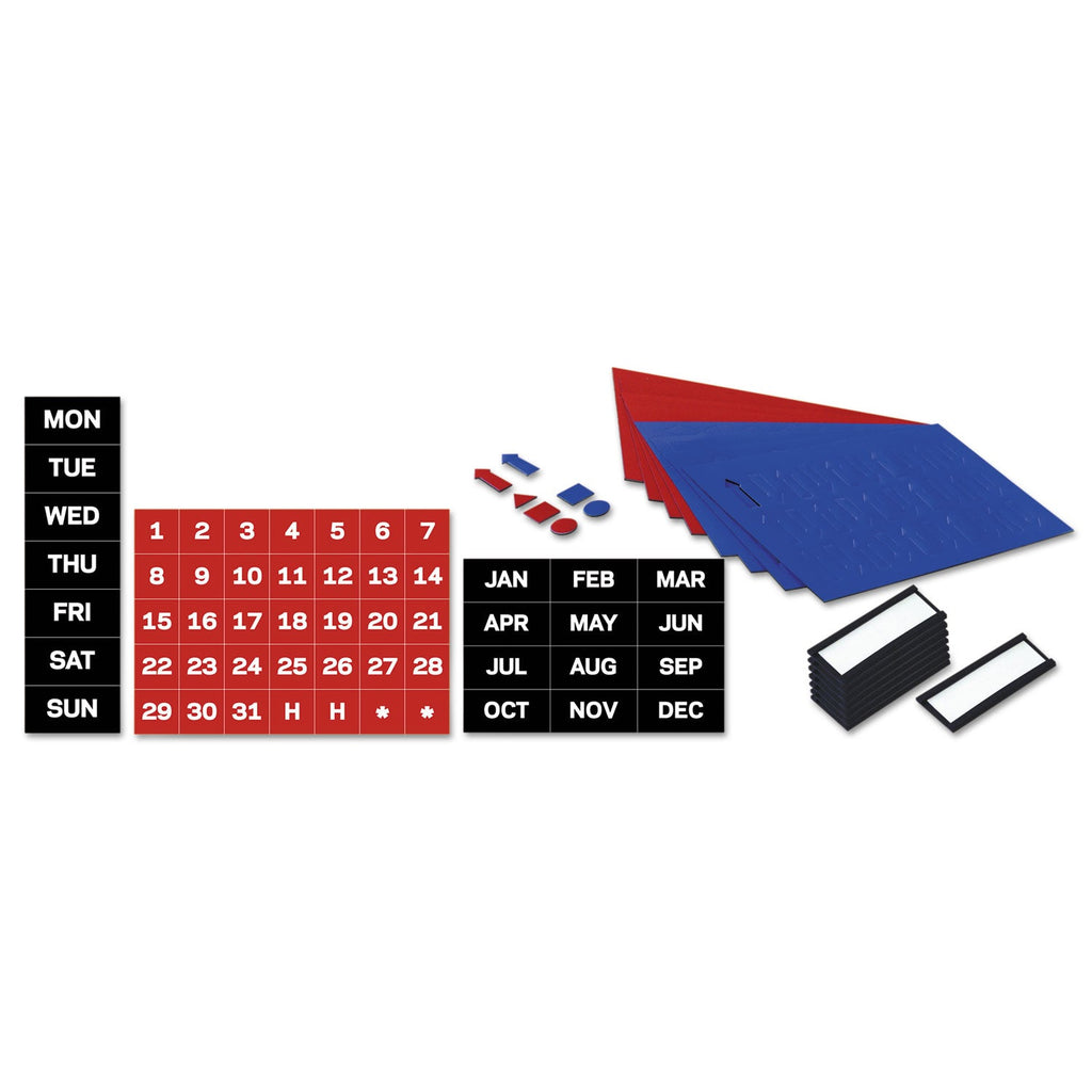 MasterVision Grid Planning Board w/ Accessories, 1 x 2 Grid, 48 x 36, White/Silver