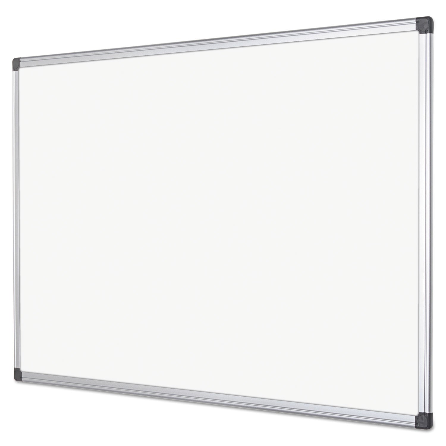 MasterVision Value Lacquered Steel Magnetic Dry Erase Board, 48 x 72, White, Aluminum Frame