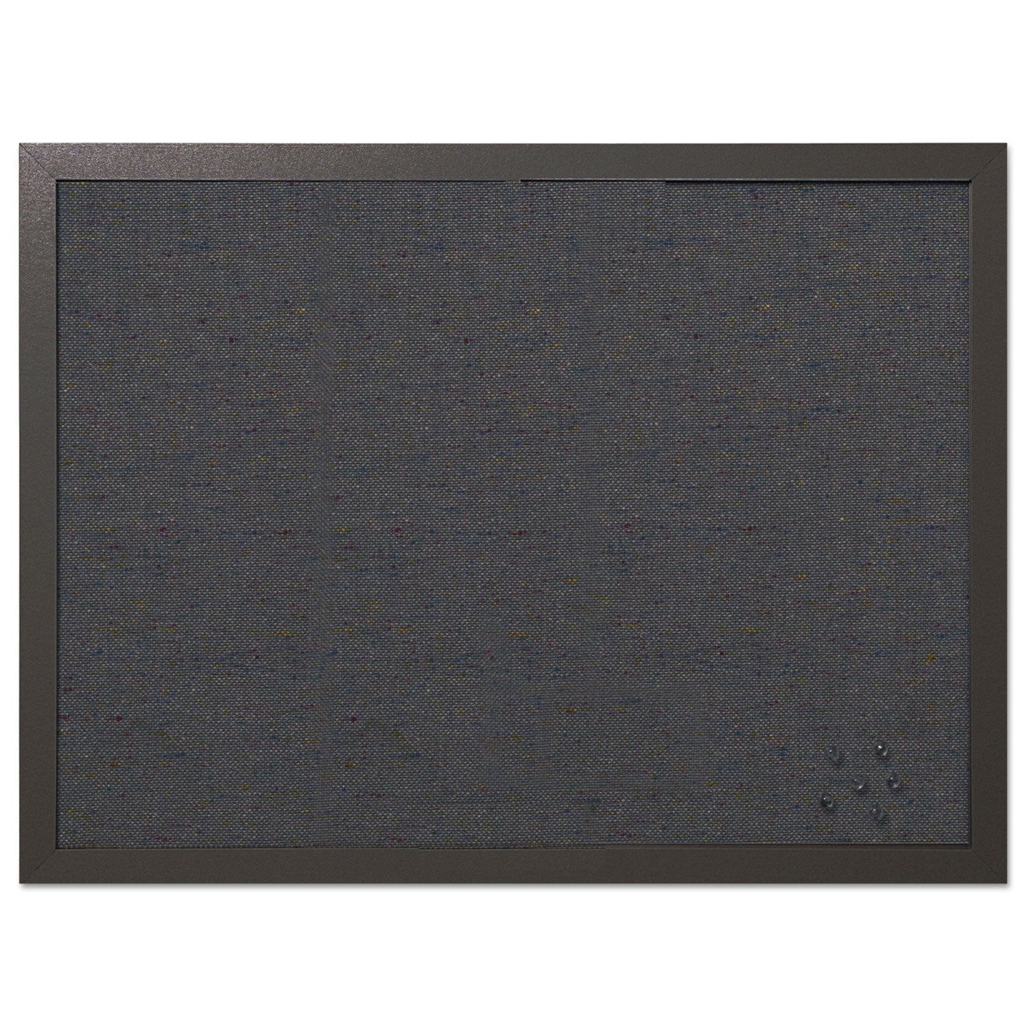 MasterVision Designer Fabric Bulletin Board, 24 x 18, Black Fabric/Black Frame