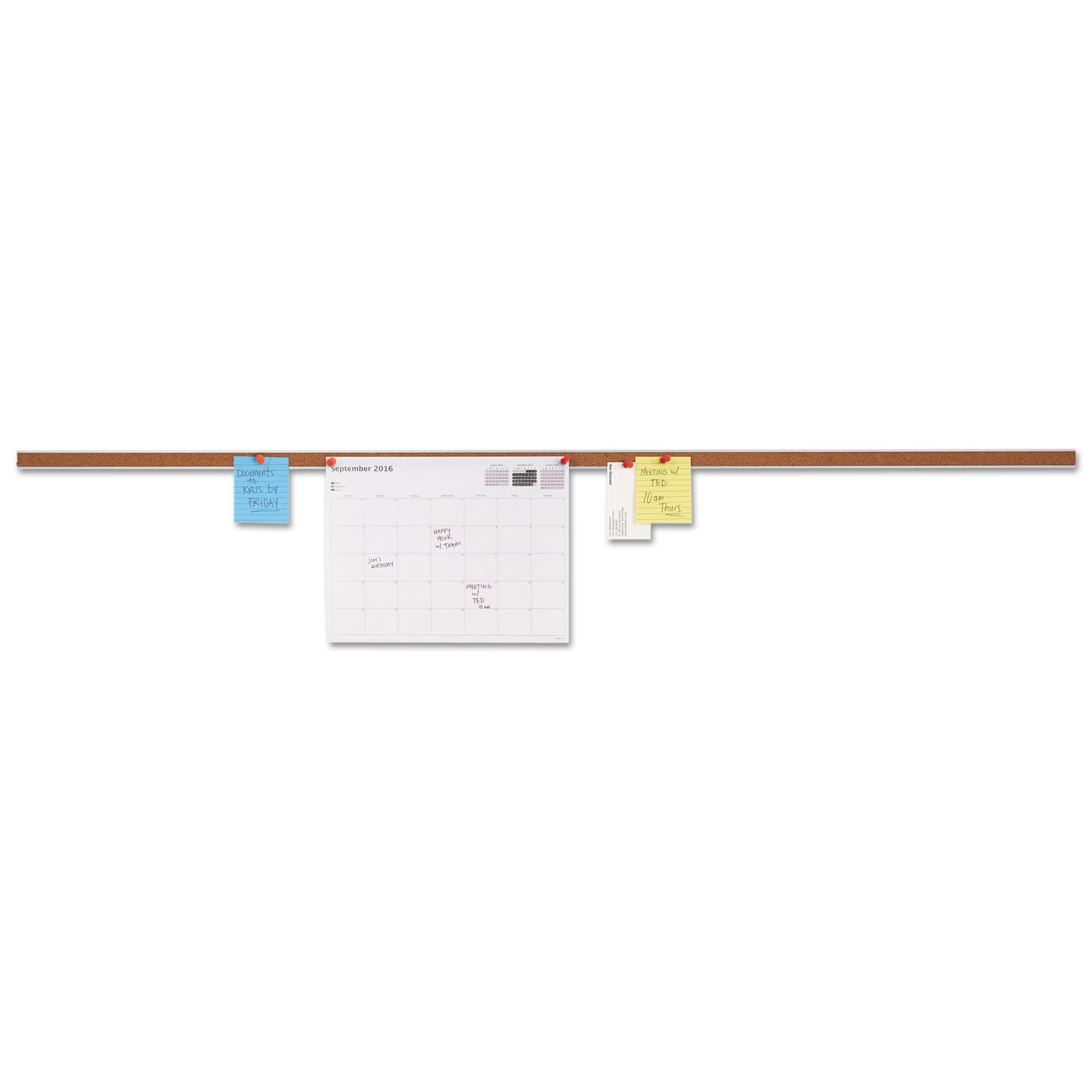 Universal Cork Bulletin Bar, Brown, 48 x 1