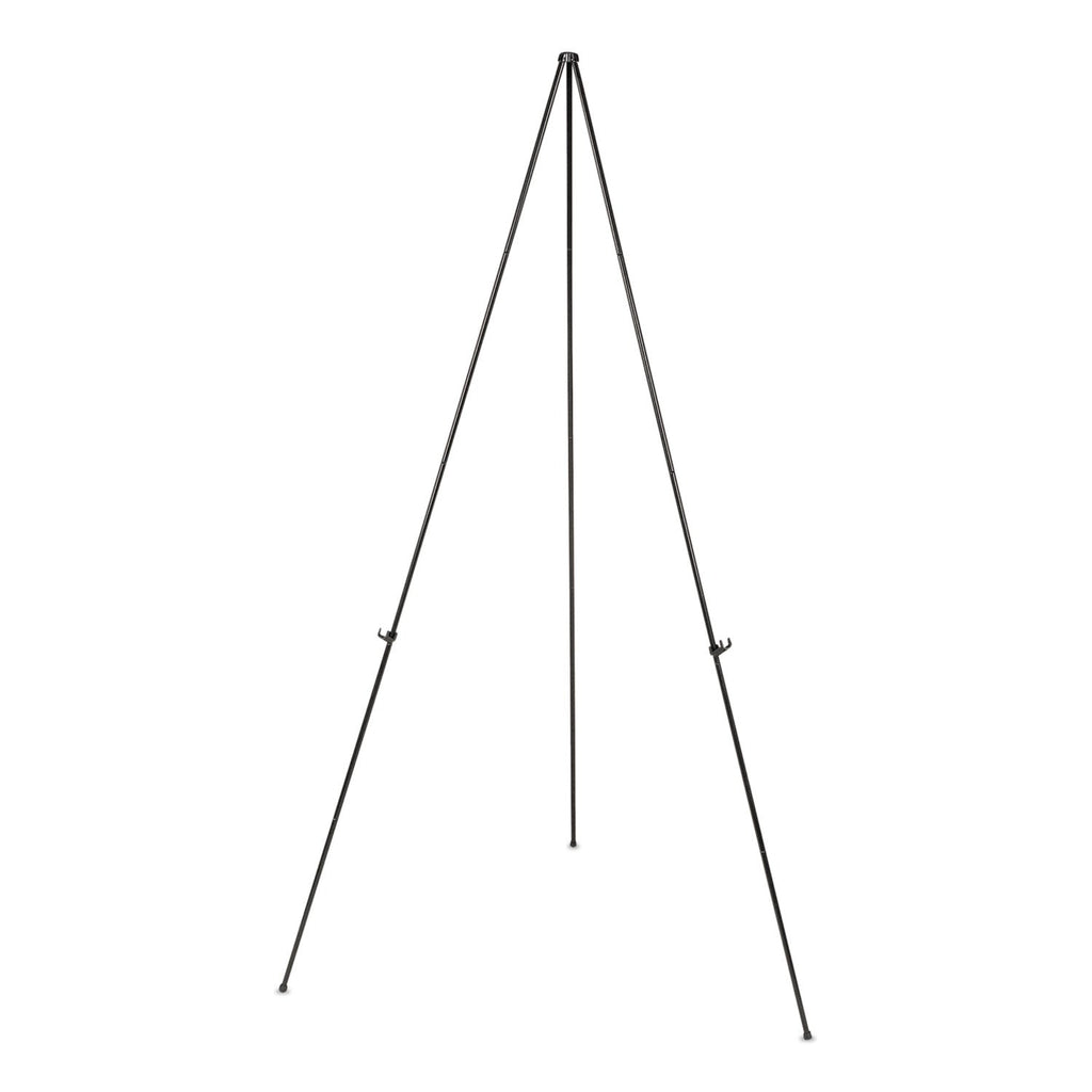 Universal Instant Setup Foldaway Easel, Adjusts 15" to 61" High, Steel, Black