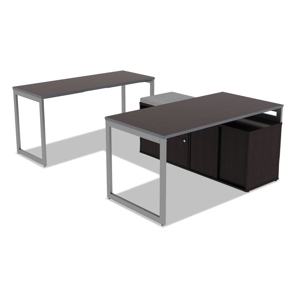 Alera Reversible Laminate Table Top, Rectangular, 59.38w x 23.63d, Espresso/Walnut