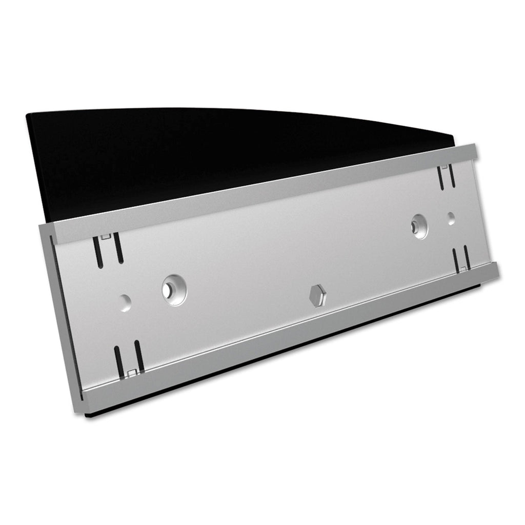 deflecto Interior Image Anti-Glare Sign Holder, Landscape, 8.5 x 2 Insert, Black/Silver