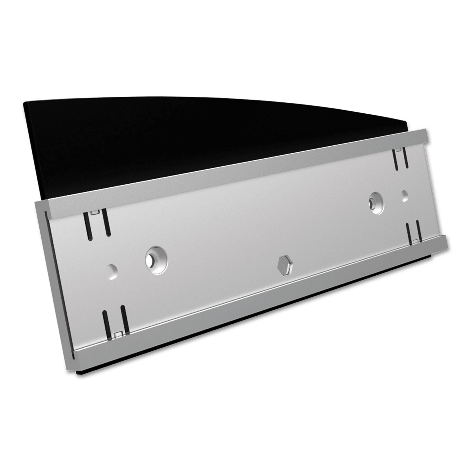deflecto Interior Image Anti-Glare Sign Holder, Landscape, 8.5 x 2 Insert, Black/Silver