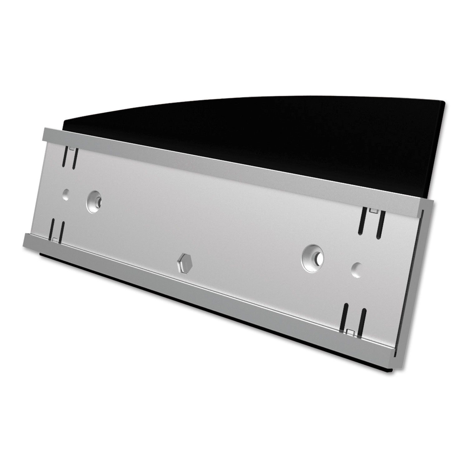 deflecto Interior Image Anti-Glare Sign Holder, Landscape, 8.5 x 2 Insert, Black/Silver