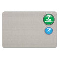 Quartet Oval Office Fabric Bulletin Board, 48 x 36, Gray