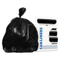 AccuFit Linear Low Density Can Liners with AccuFit Sizing, 32 gal, 1.3 mil, 33" x 44", Black, 100/Carton