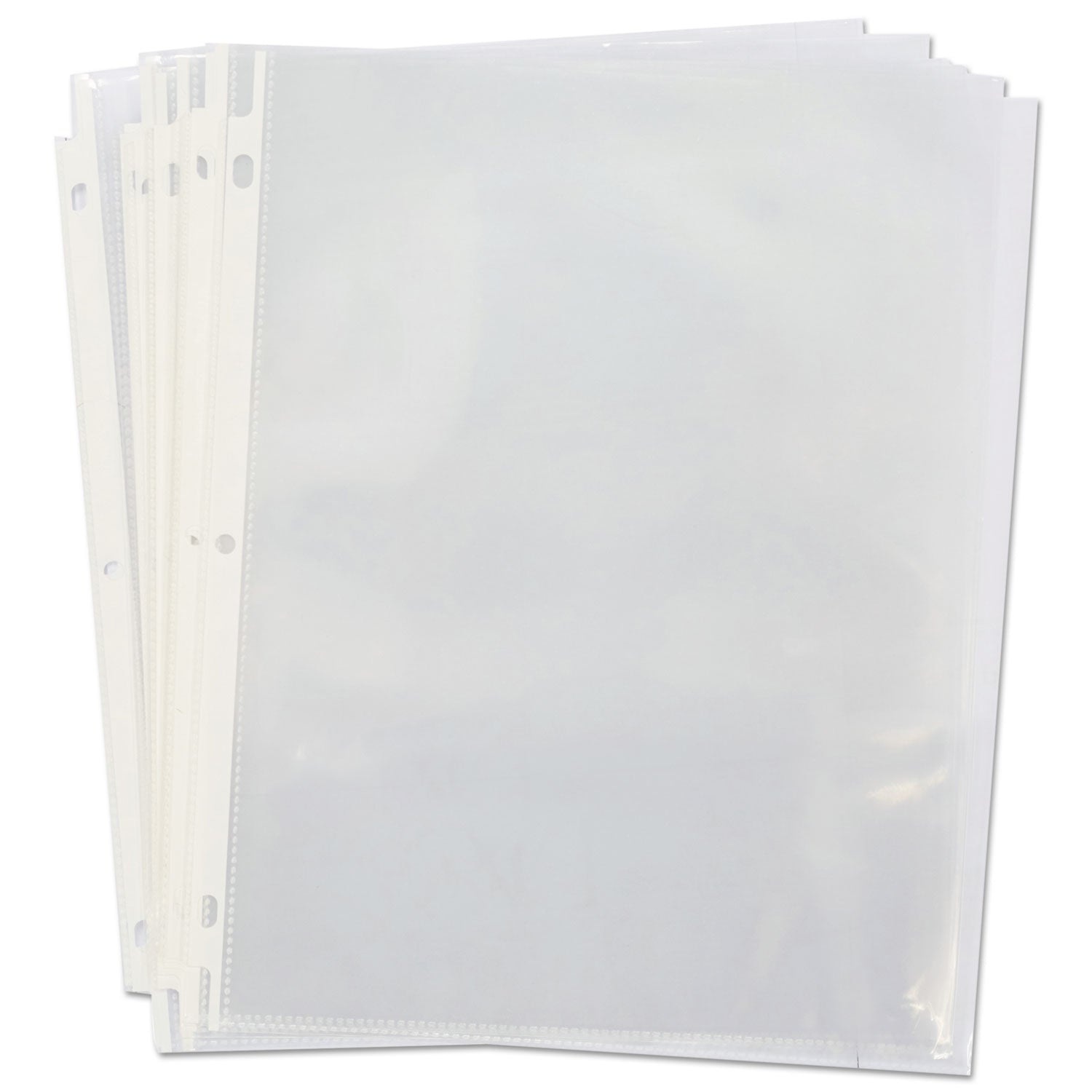 Universal Top-Load Poly Sheet Protectors, Standard Gauge, Letter, Clear, 50/Pack