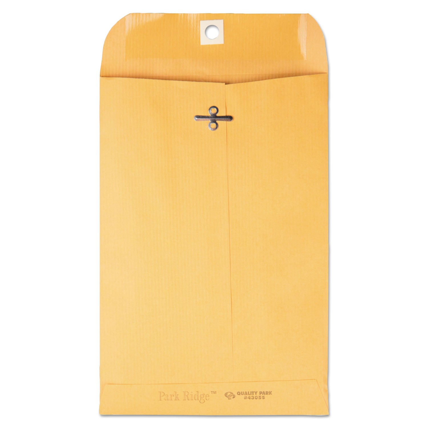 Quality Park Park Ridge Kraft Clasp Envelope, #55, Square Flap, Clasp/Gummed Closure, 6 x 9, Brown Kraft, 100/Box