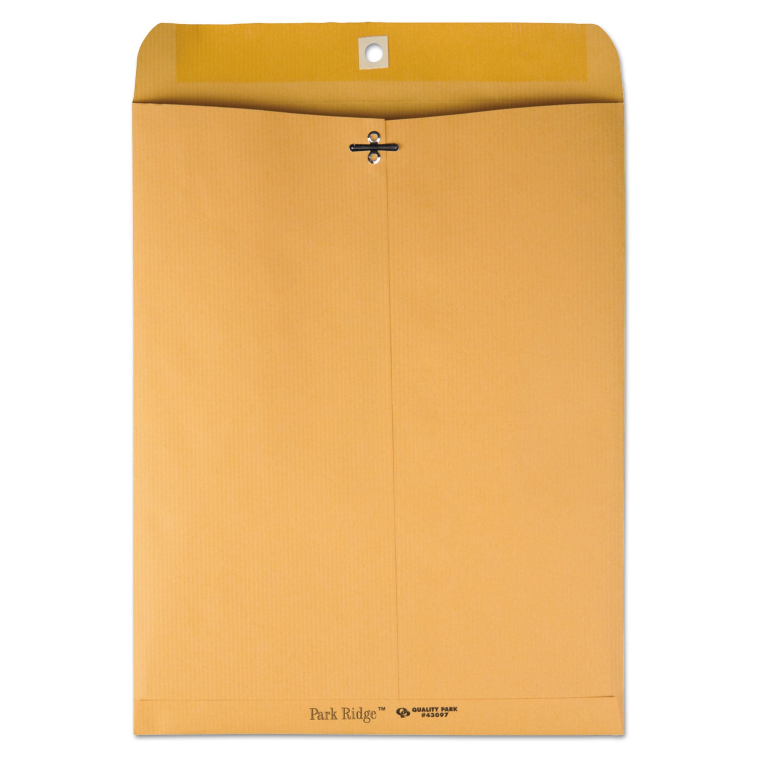 Quality Park Park Ridge Kraft Clasp Envelope, #97, Square Flap, Clasp/Gummed Closure, 10 x 13, Brown Kraft, 100/Box