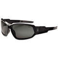 ergodyne Skullerz Loki Safety Glasses/Goggles, Black Frame/Smoke Lens, Nylon/Polycarb