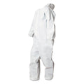 Boardwalk Disposable Coveralls, Polypropylene, Large, White, 25/Carton