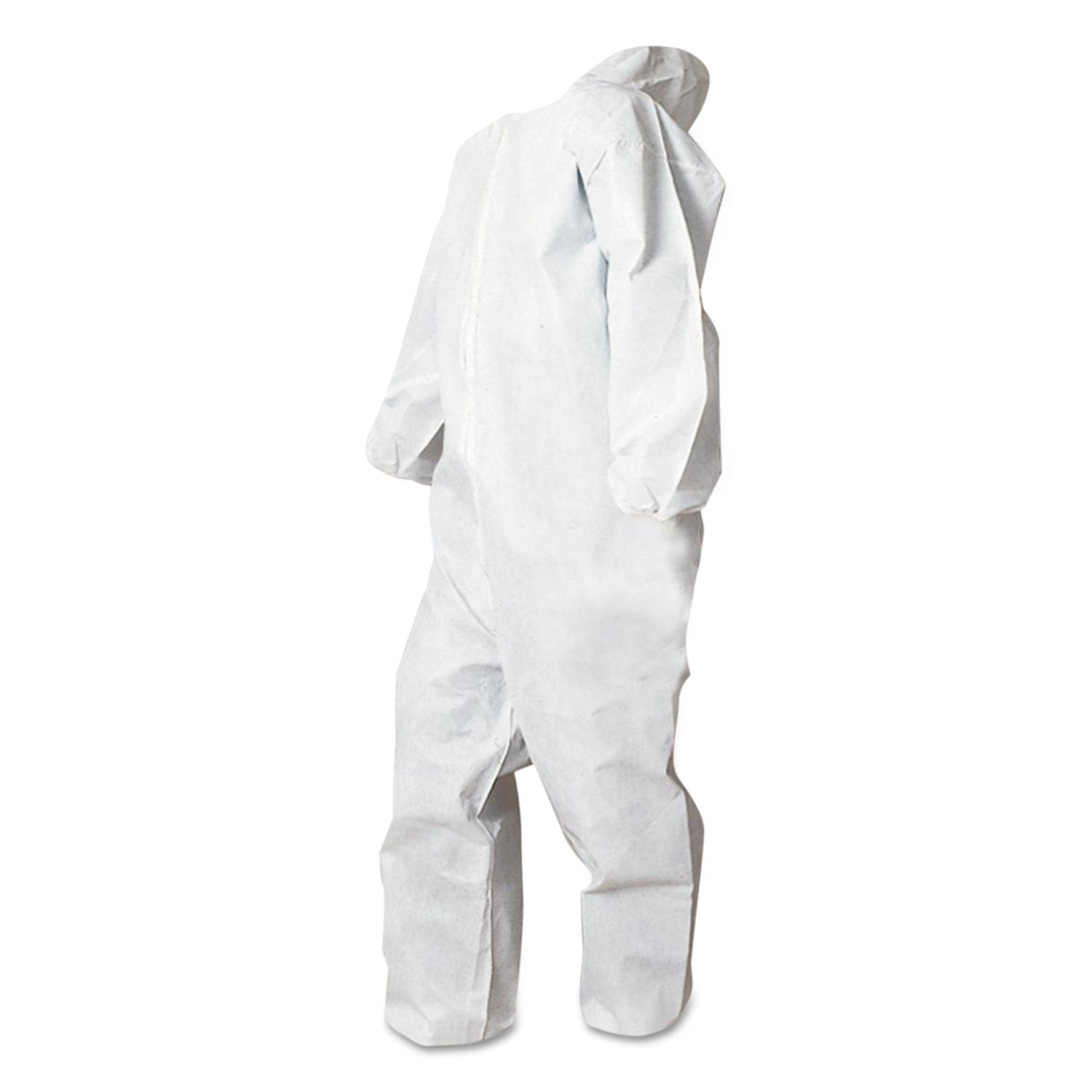 Boardwalk Disposable Coveralls, Polypropylene, Large, White, 25/Carton