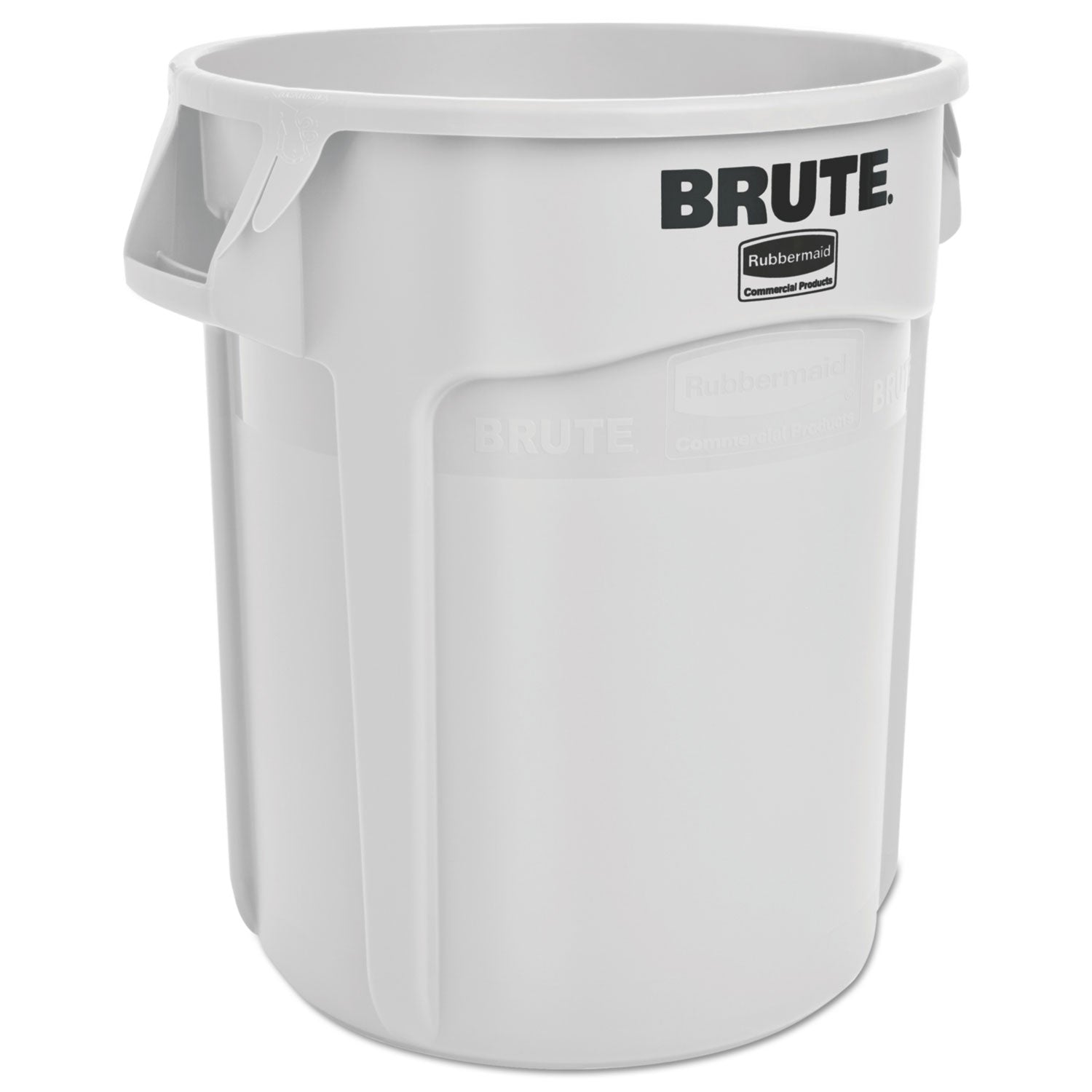 Rubbermaid Round Brute Container, Plastic, 20 gal, White