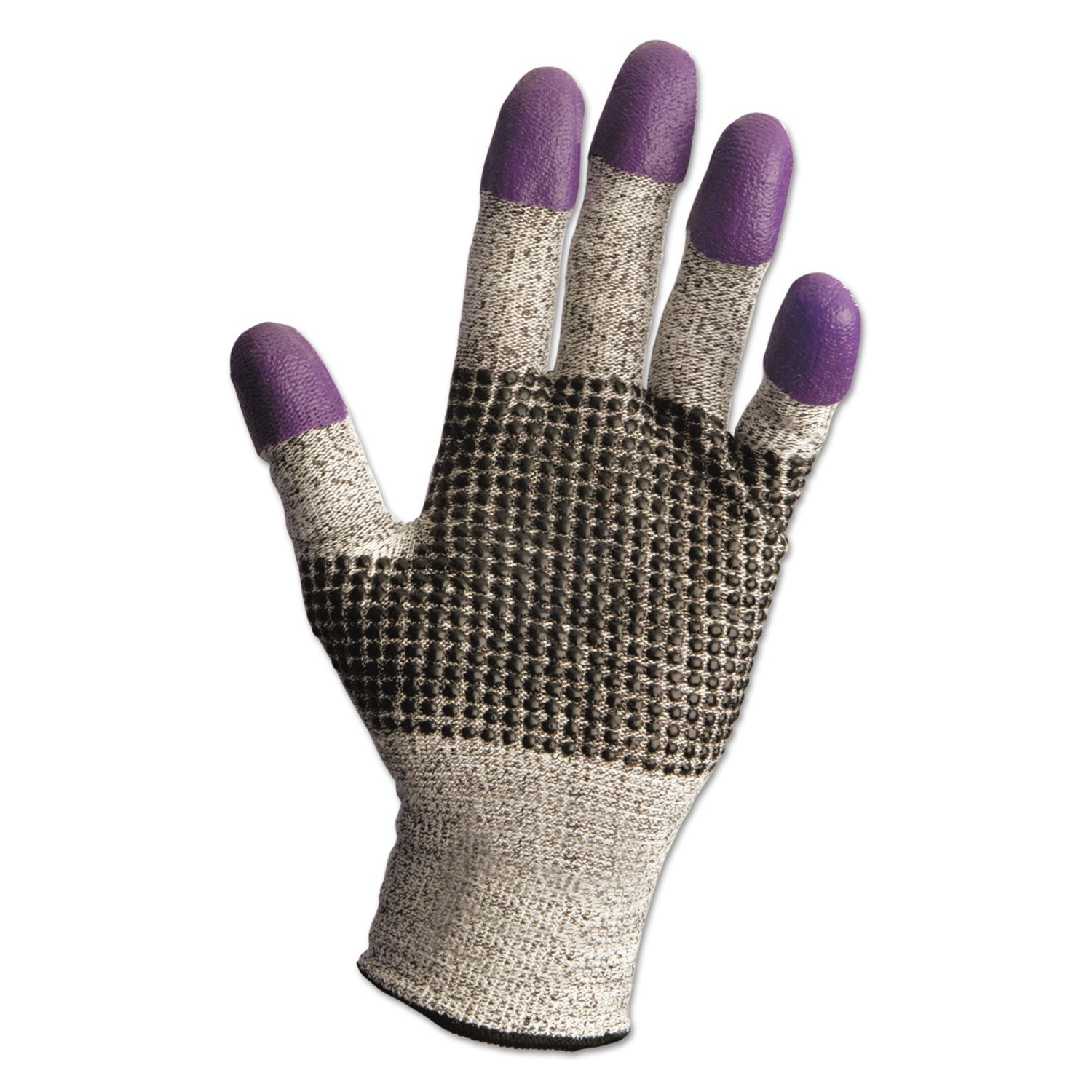 KleenGuard G60 Purple Nitrile Gloves, 240 mm Length, Large/Size 9, Black/White, Pair