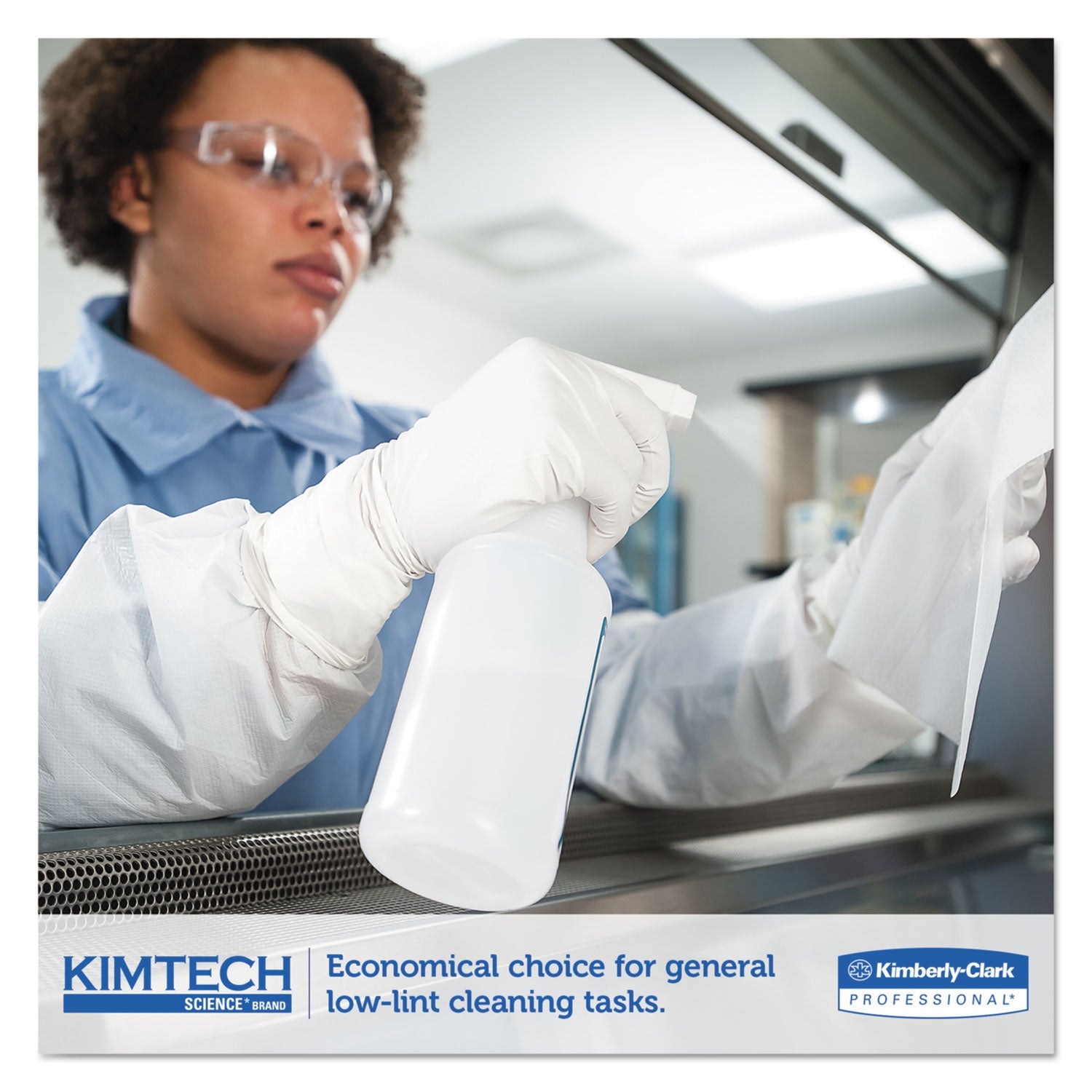 Kimtech Precision Wipers, POP-UP Box, 1-Ply, 11.8 x 11.8, White, 196/Box, 15 Boxes/Carton