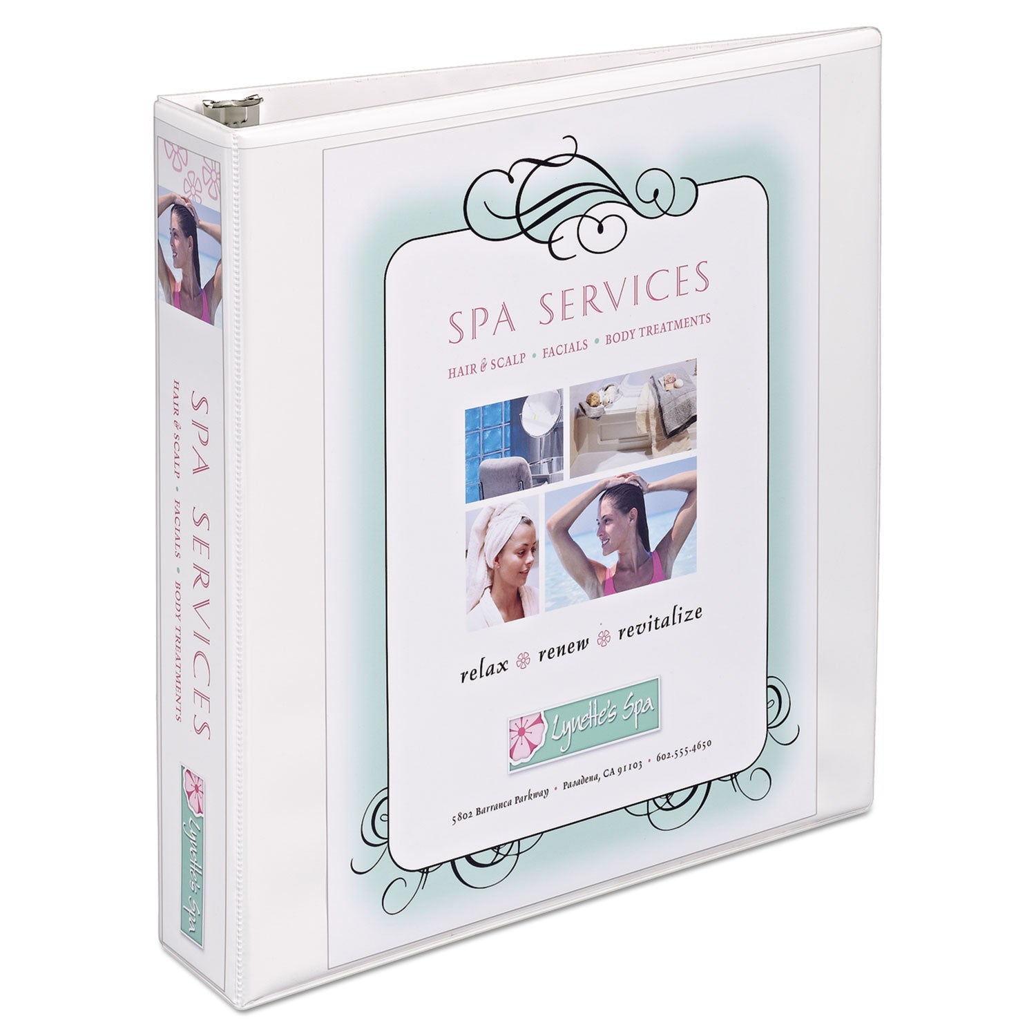 Avery Heavy-Duty Non Stick View Binder with DuraHinge and Slant Rings, 3 Rings, 1.5" Capacity, 11 x 8.5, White, (5404)