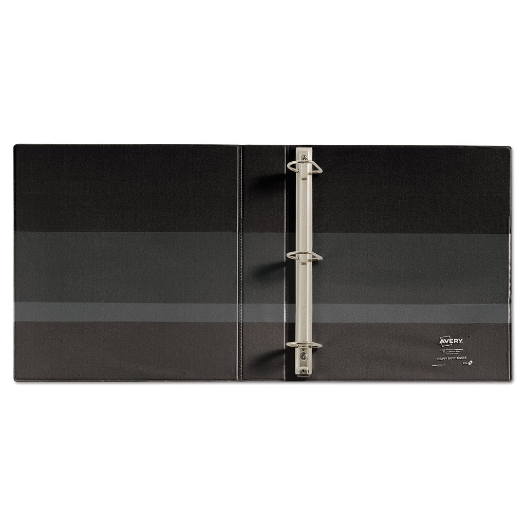 Avery Heavy-Duty Non Stick View Binder with DuraHinge and Slant Rings, 3 Rings, 1.5" Capacity, 11 x 8.5, Black, (5400)