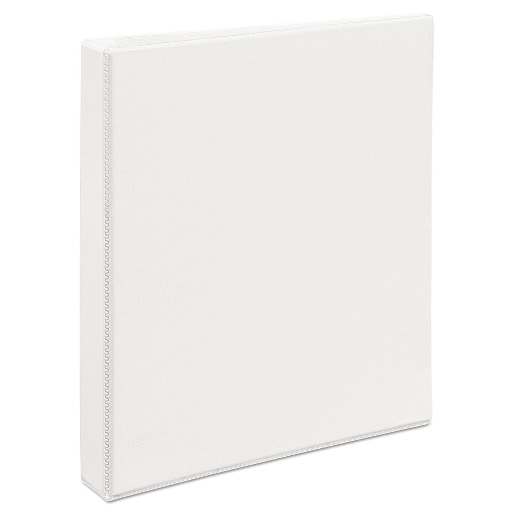 Avery Durable View Binder with DuraHinge and EZD Rings, 3 Rings, 1" Capacity, 11 x 8.5, White, (9301)