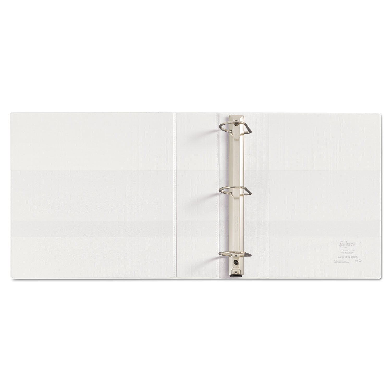 Avery Heavy-Duty Non Stick View Binder with DuraHinge and Slant Rings, 3 Rings, 2" Capacity, 11 x 8.5, White, (5504)