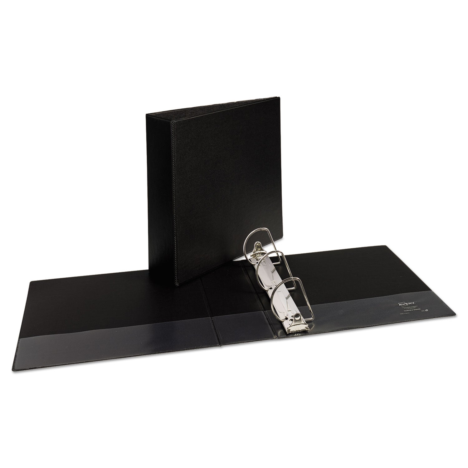 Avery Durable Non-View Binder with DuraHinge and Slant Rings, 3 Rings, 3" Capacity, 11 x 8.5, Black