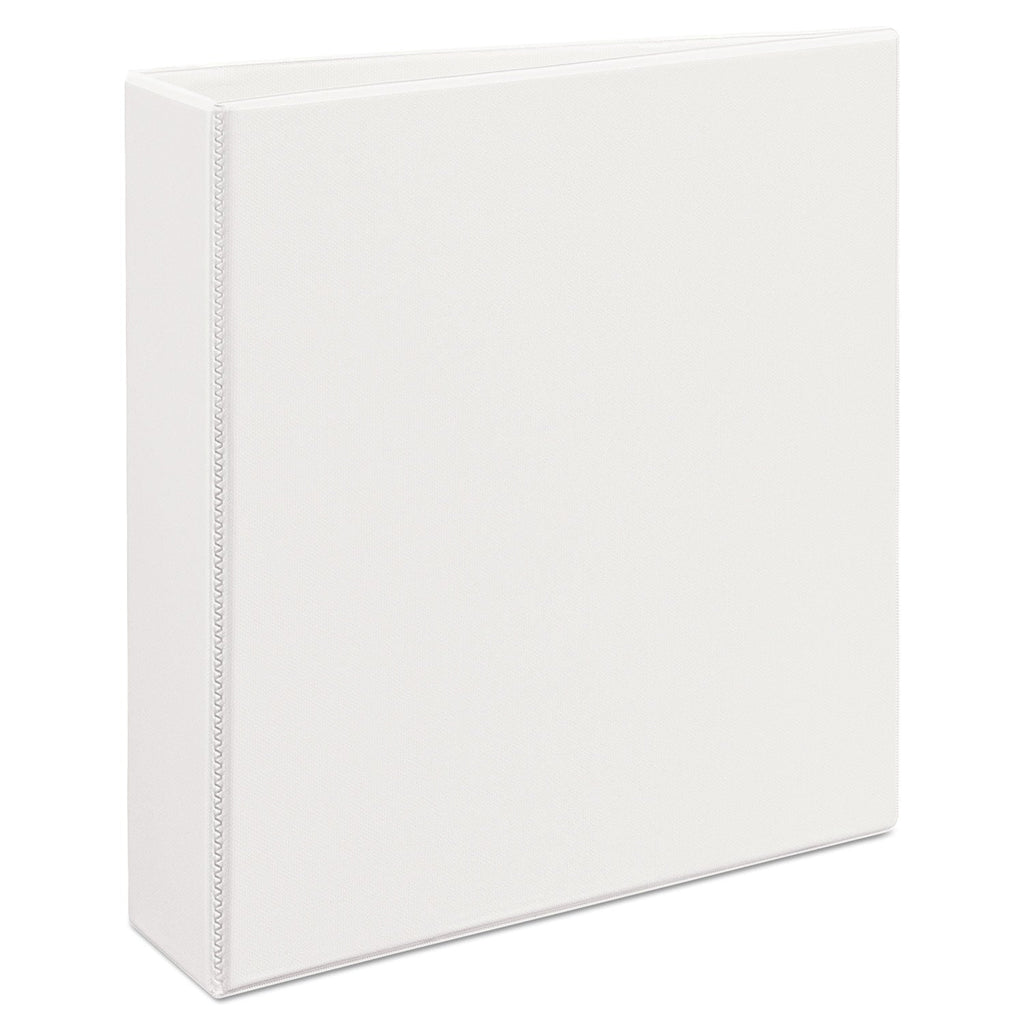 Avery Durable View Binder with DuraHinge and EZD Rings, 3 Rings, 2" Capacity, 11 x 8.5, White, (9501)