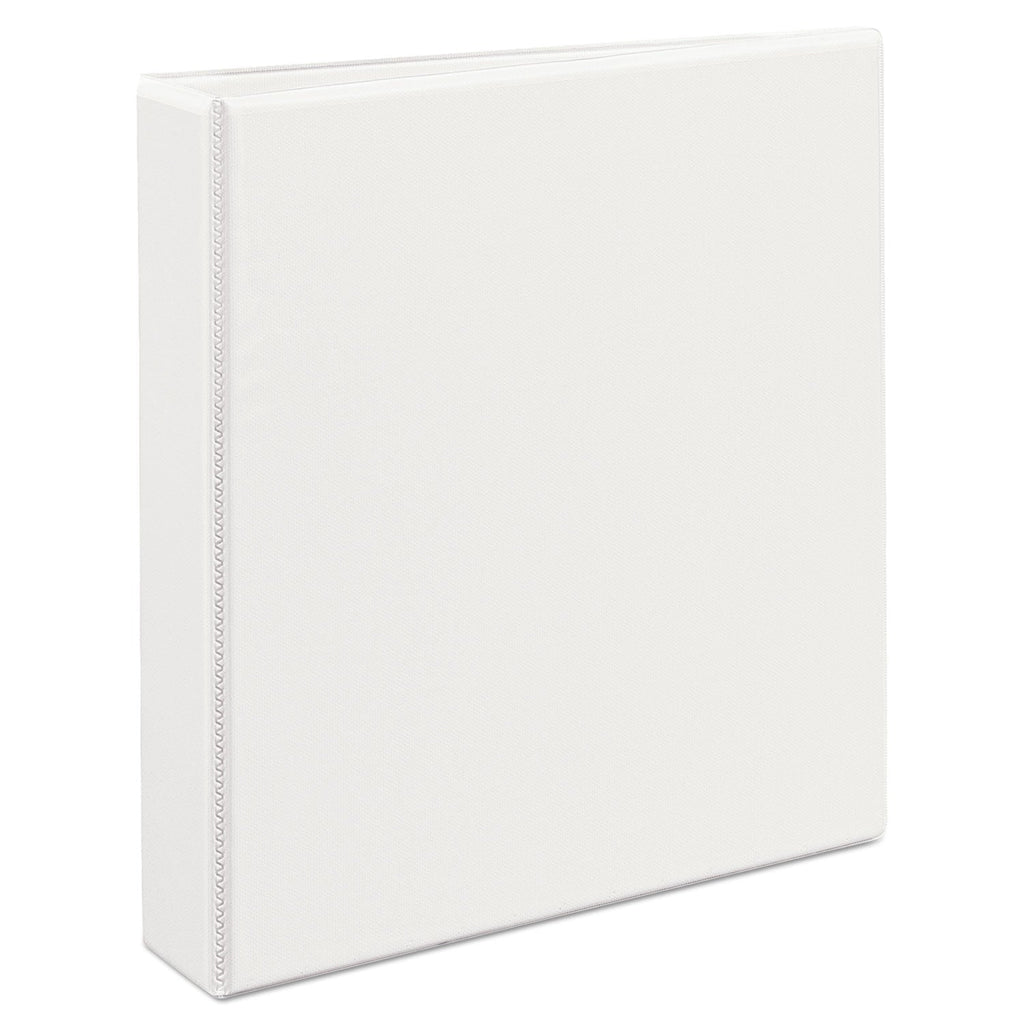 Avery Heavy-Duty Non Stick View Binder with DuraHinge and Slant Rings, 3 Rings, 1.5" Capacity, 11 x 8.5, White, (5404)