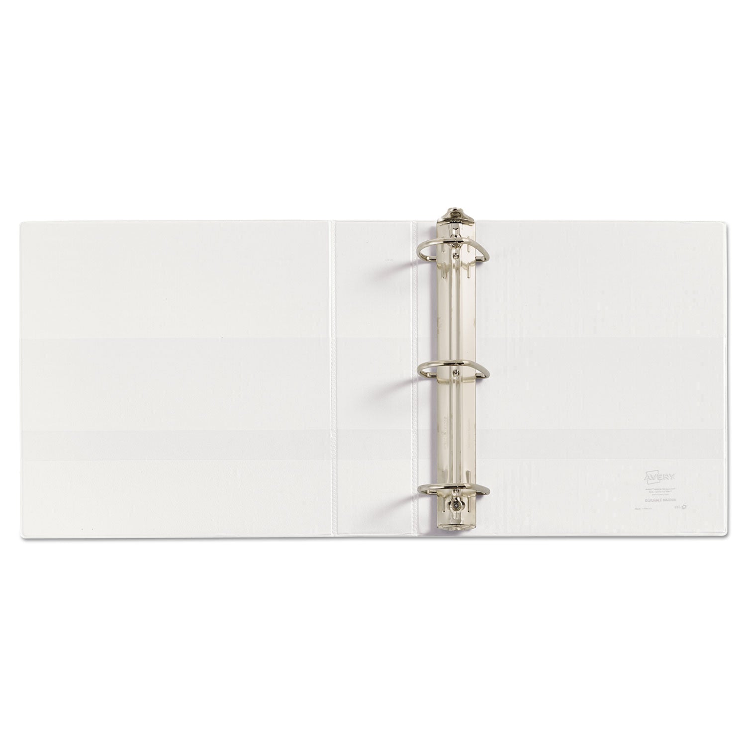 Avery Durable View Binder with DuraHinge and EZD Rings, 3 Rings, 2" Capacity, 11 x 8.5, White, (9501)