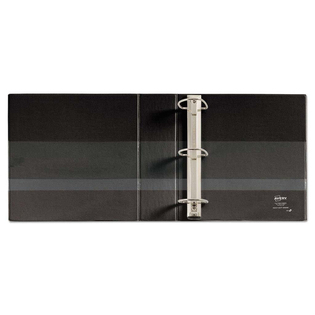 Avery Heavy-Duty Non-View Binder with DuraHinge and Locking One Touch EZD Rings, 3 Rings, 3" Capacity, 11 x 8.5, Black