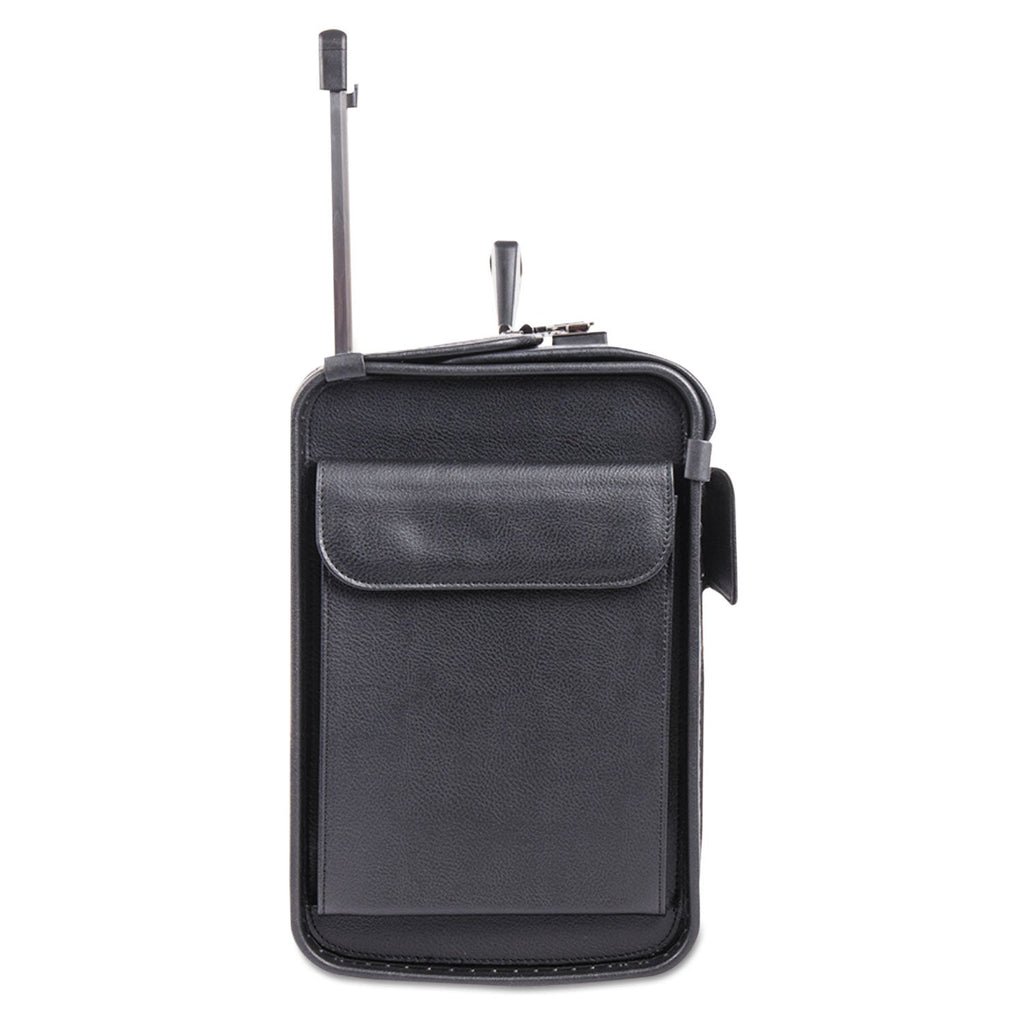 STEBCO Catalog Case on Wheels, Fits Devices Up to 17.3", Koskin, 19 x 9 x 15.5, Black