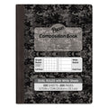 Pacon Composition Book, Wide/Legal Rule, Black Cover, 9.75 x 7.5, 20 lb Bond Paper Stock, 100 Sheets