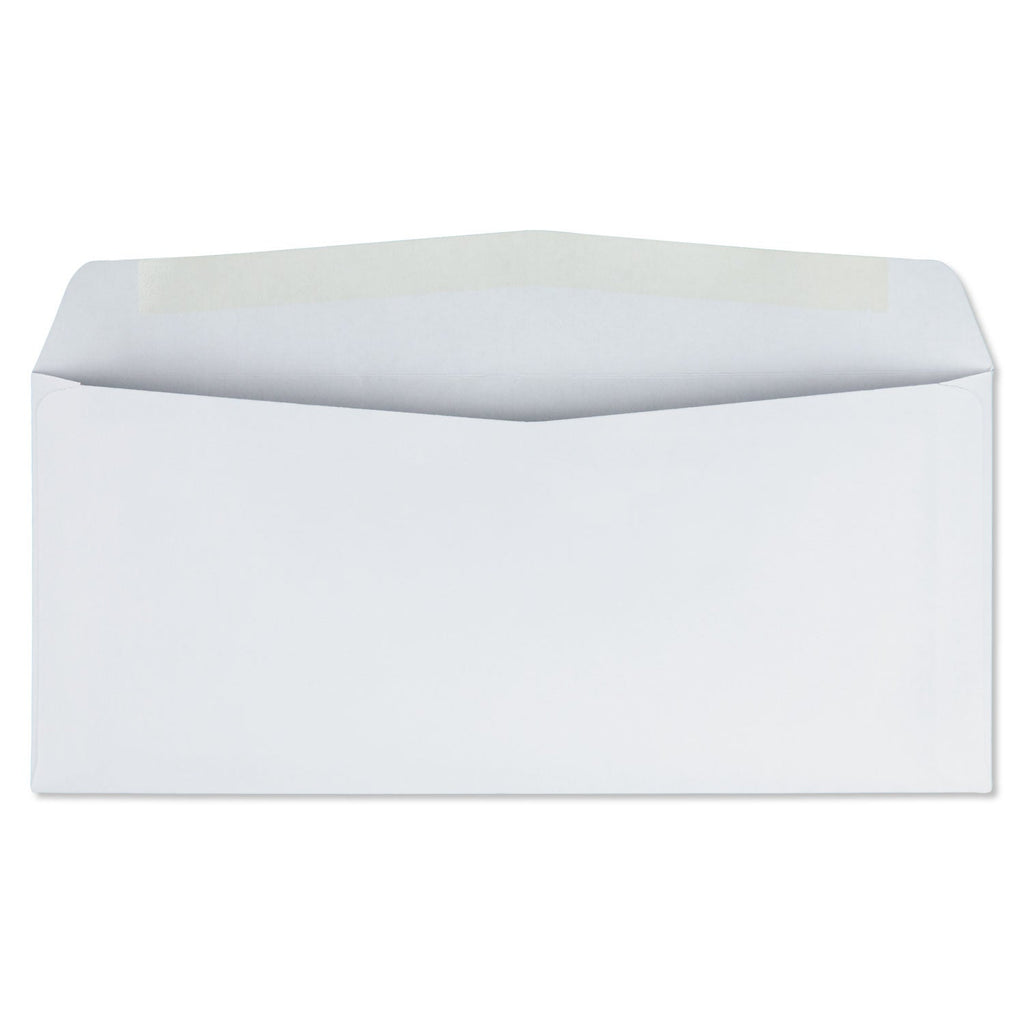 Quality Park Business Envelope, #10, Commercial Flap, Side Seam, Gummed Closure, 24 lb Bond Weight Paper, 4.13 x 9.5, White, 500/Box