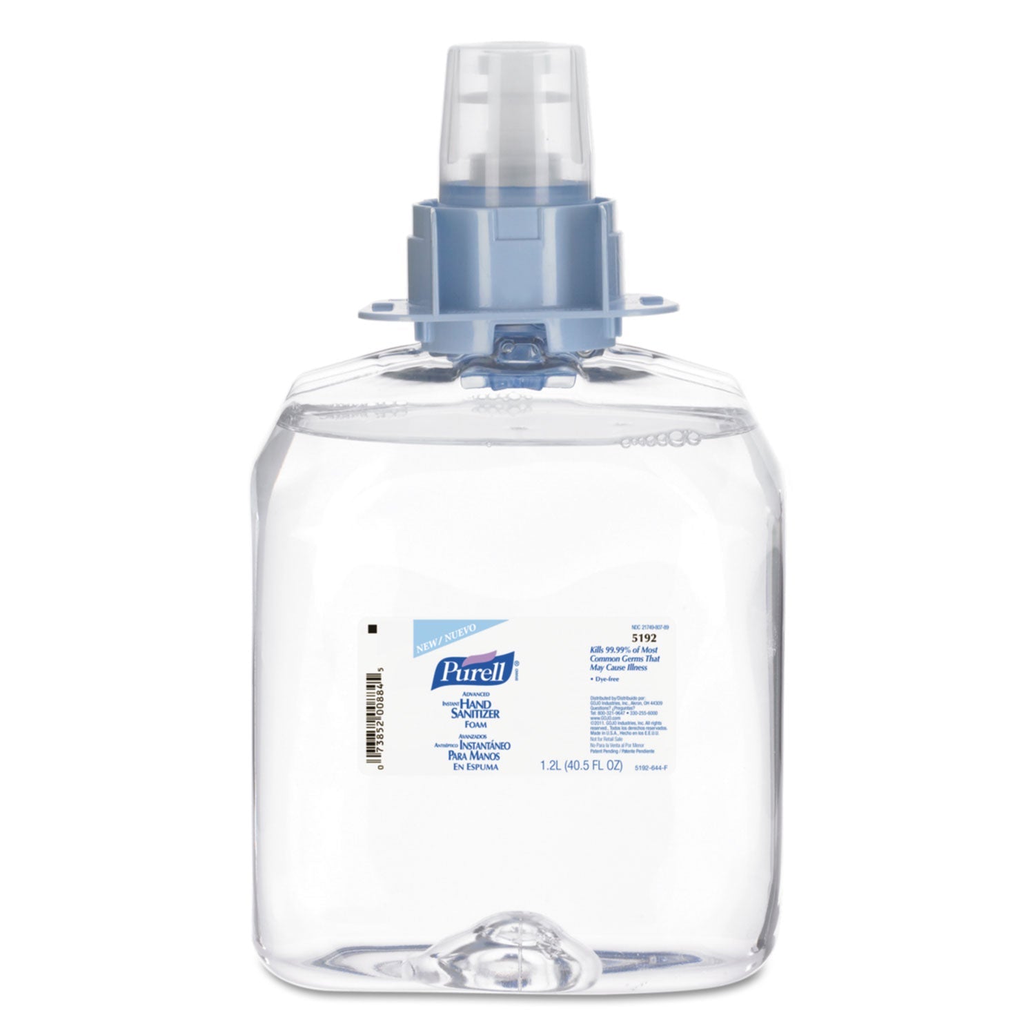 PURELL Advanced Hand Sanitizer Foam, For FMX-12 Dispensers, 1,200 mL Refill, Unscented