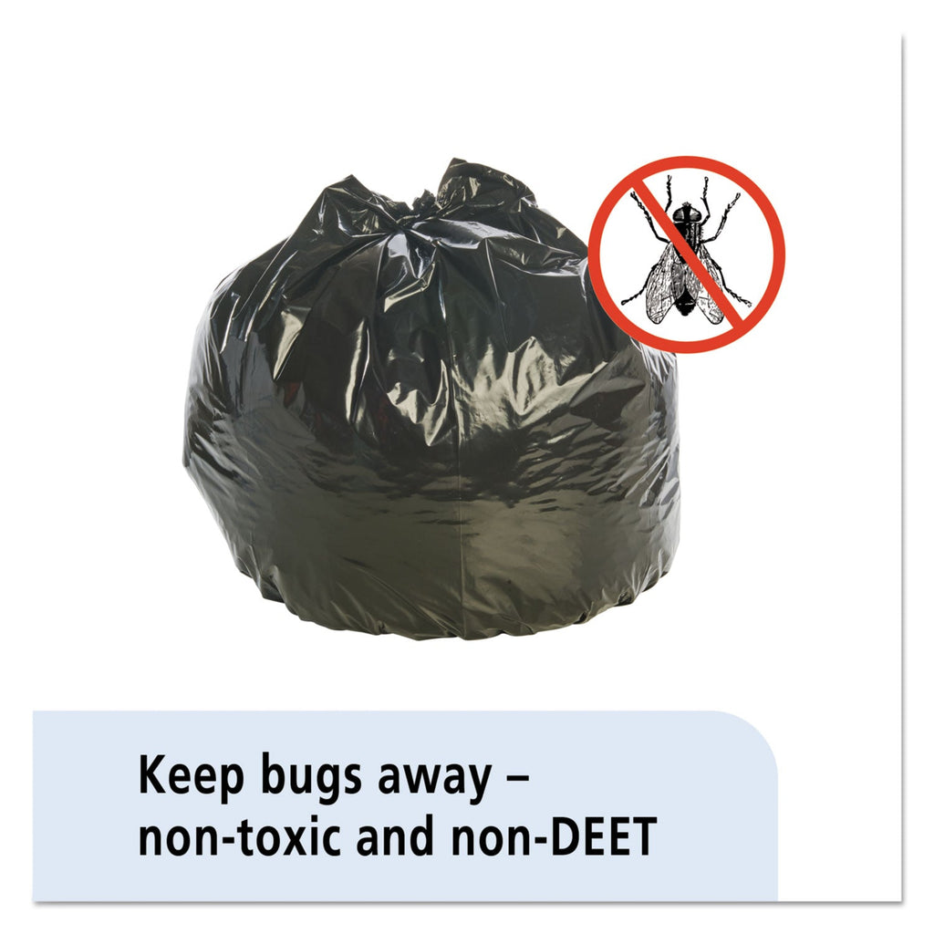 Stout Insect-Repellent Trash Bags, 45 gal, 2 mil, 40" x 45", Black, 65/Box