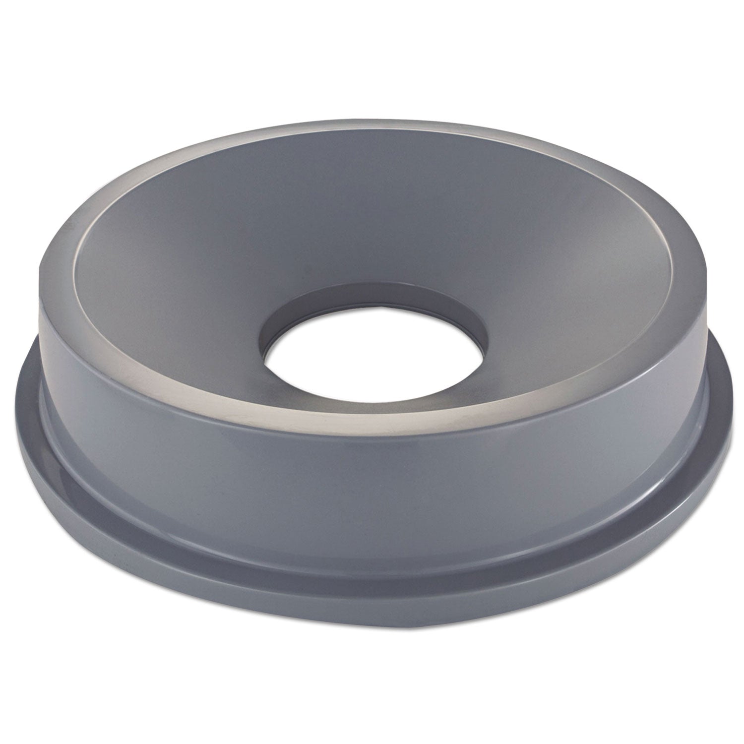Rubbermaid Round BRUTE Funnel Top Receptacle, For 32-Gallon Containers, 22.38" Diameter x 5h, Gray