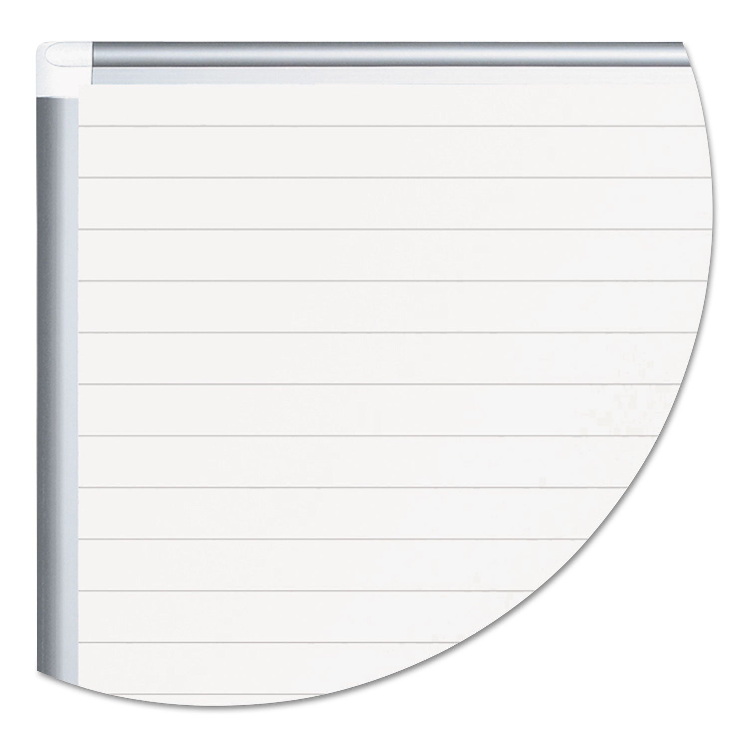 MasterVision Ruled Planning Board, 72 x 48, White/Silver