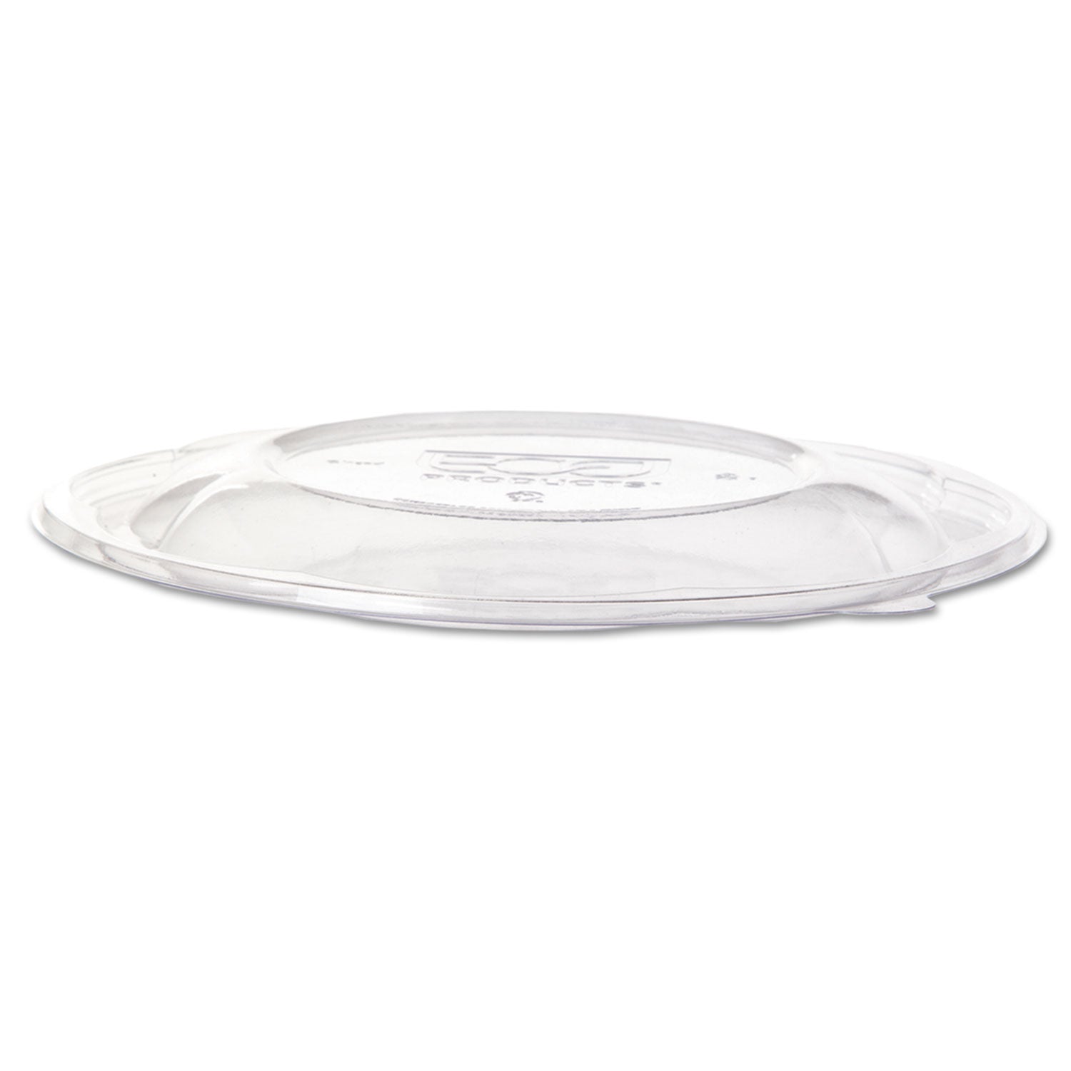 Eco-Products Salad Bowl Lids, Lids for 64 oz Squat Salad Bowls, 9.5" Diameter, Clear, Plastic, 300/Carton