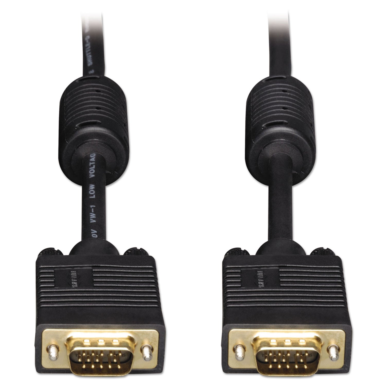 Tripp Lite VGA Coaxial High-Resolution Monitor Cable with RGB Coaxial, 6 ft, Black