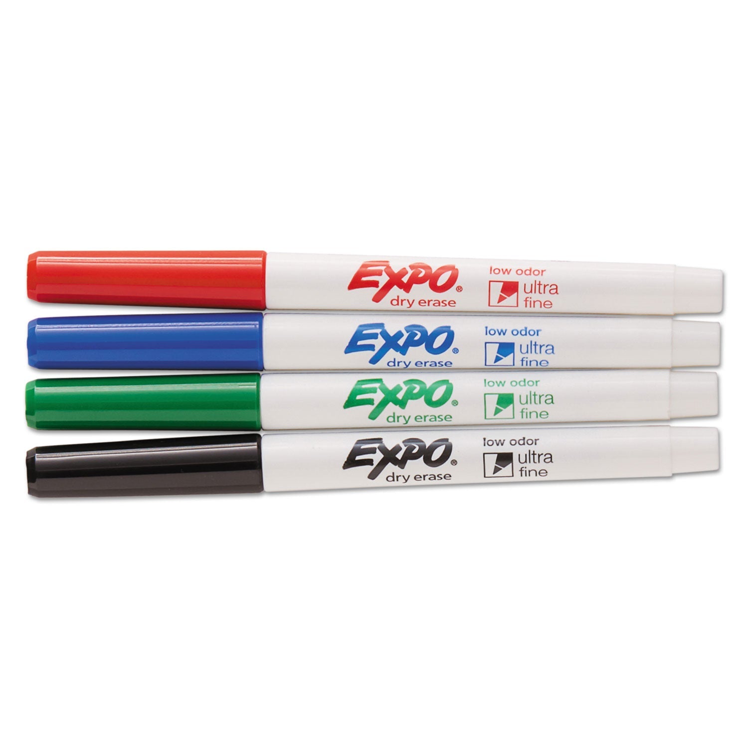 EXPO Low-Odor Dry Erase Marker Office Value Pack, Extra-Fine Needle Tip, Assorted Colors, 36/Pack